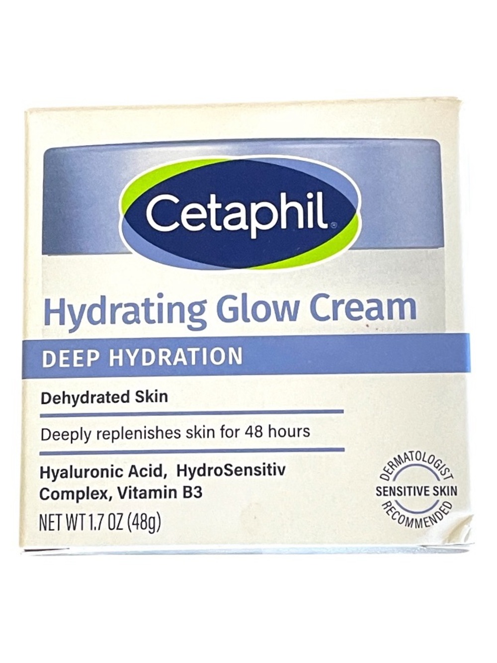 Cetaphil Hydrating Glow Cream for Dehydrated Skin New in Box 1.7 oz.